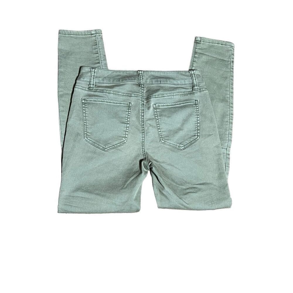 Harper Olive Green Cropped Denim Jeans Size 28